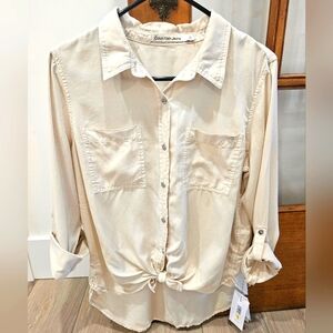 Calvin Klein Button-Up, Medium